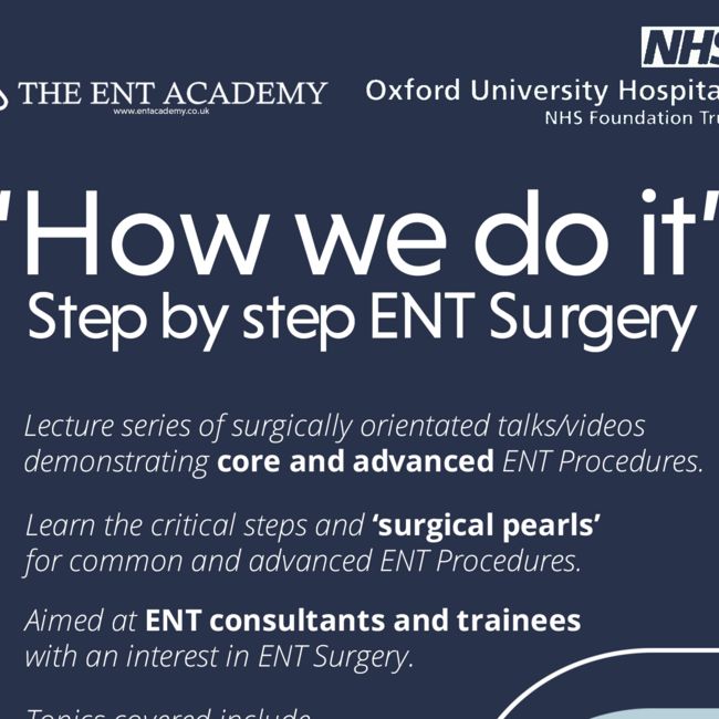 Oxford ENT Department, ENT Academy