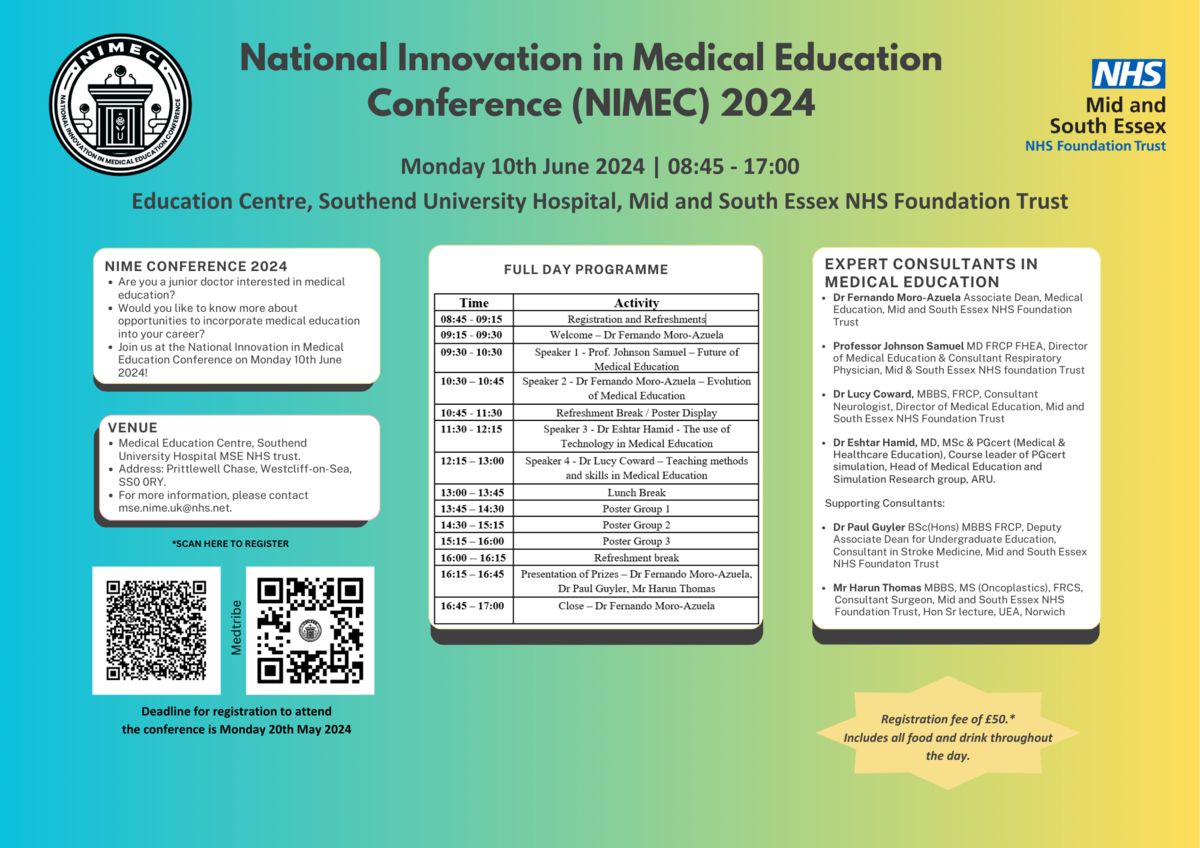 National Innovation in Medical Education Conference 2024 Event