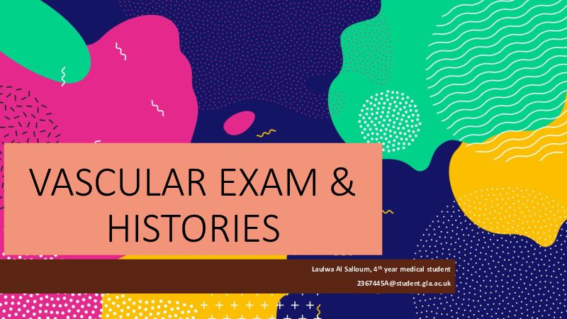 Vascular Exam and History Content MedAll