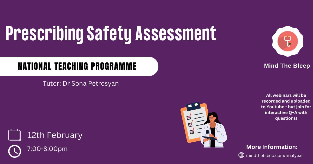 Prescribing Safety Assessment Taster Event listing MedAll